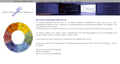 Desktop Screenshot of goethe-gesellschaft-hannover.de